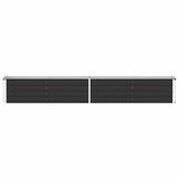 vidaXL Plantenbak verhoogd 320x40x45 cm gegalvaniseerd staal antraciet