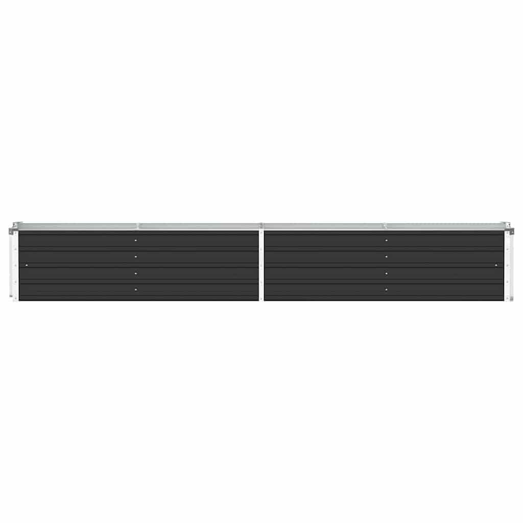 vidaXL Plantenbak verhoogd 320x40x45 cm gegalvaniseerd staal antraciet