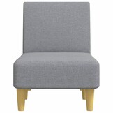 vidaXL Chaise longue stof lichtgrijs