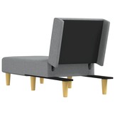 vidaXL Chaise longue stof lichtgrijs