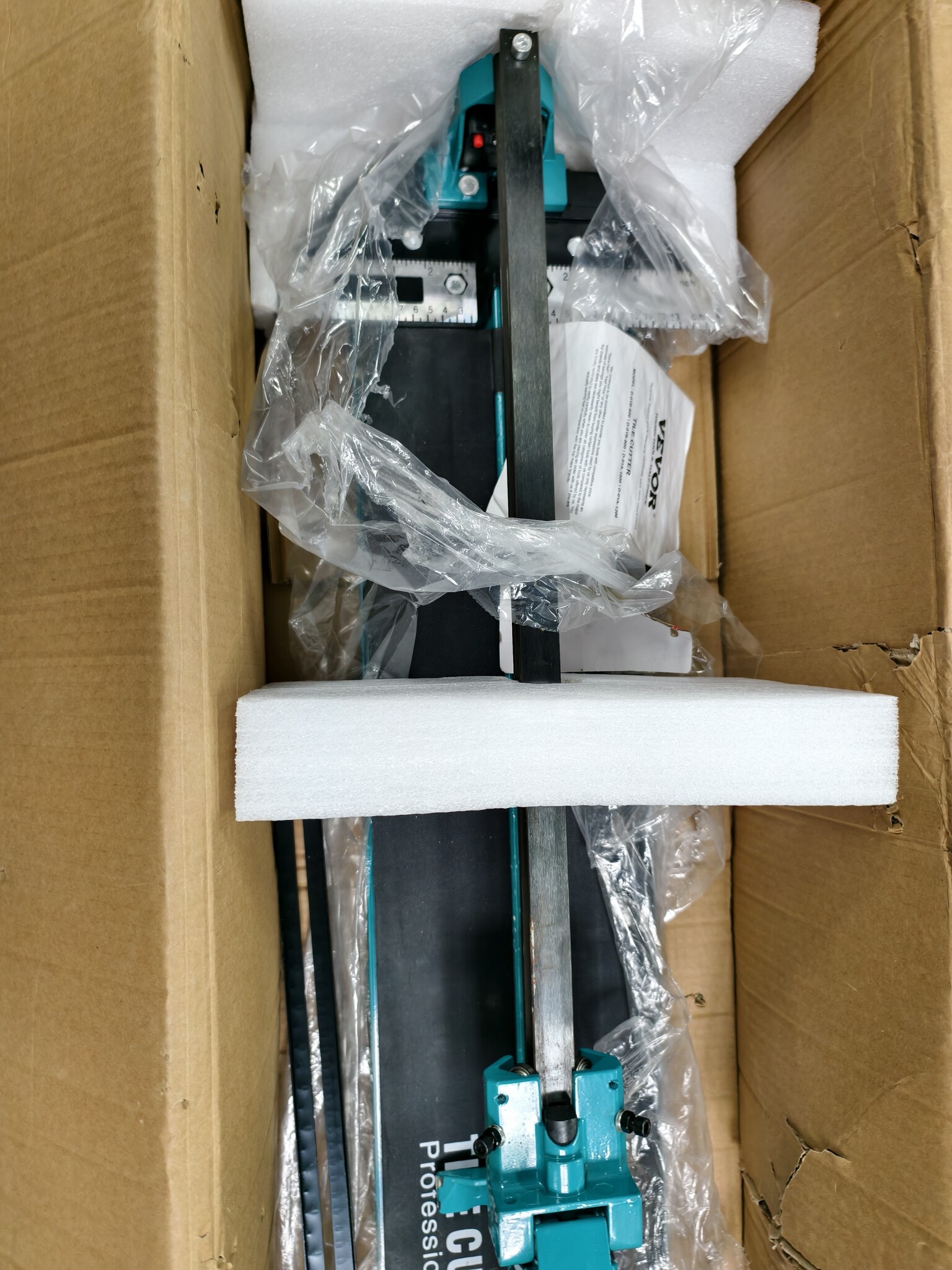 VEVOR Tegelsnijder 1200 mm - Blauw - Handmatige Tegelsnijmachine met Lasergeleider