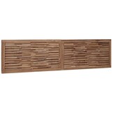 vidaXL Bed Hoofdbord Naturel Massief Teakhout