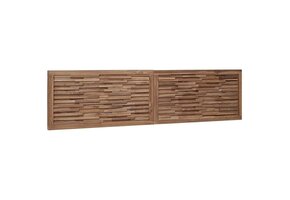 vidaXL Hoofdbord Naturel Massief Teakhout - 34% Korting