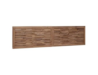vidaXL Bed Hoofdbord Naturel Massief Teakhout