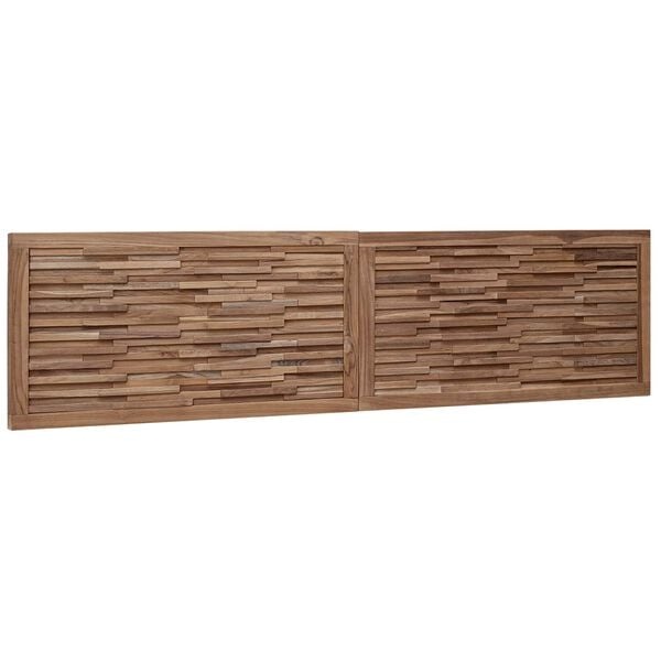 vidaXL Bed Hoofdbord Naturel Massief Teakhout