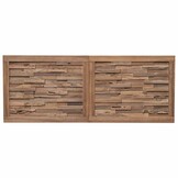vidaXL Bed Hoofdbord Naturel Massief Teakhout