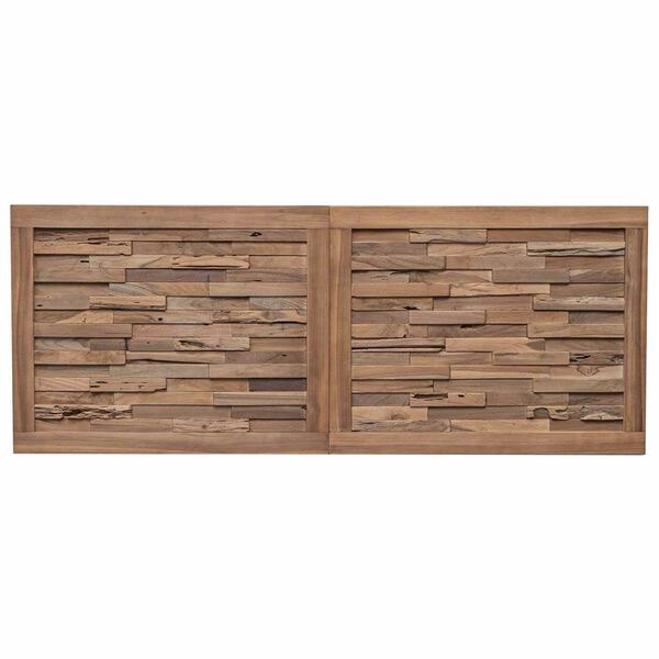 vidaXL Bed Hoofdbord Naturel Massief Teakhout