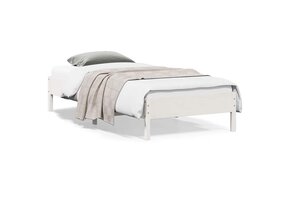 Massief Houten Bedframe Wit 140x200cm - 64% Korting