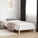 Massief Houten Bedframe Wit 140x200cm met 60% Korting