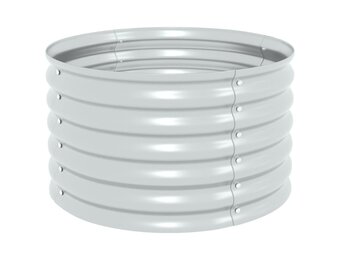 Verhoogde Plantenbak van Gegalvaniseerd Staal - 80x80x44 cm - 34% Korting!