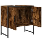 vidaXL Badkamerkast 60x33x60 cm bewerkt hout gerookt eikenkleurig