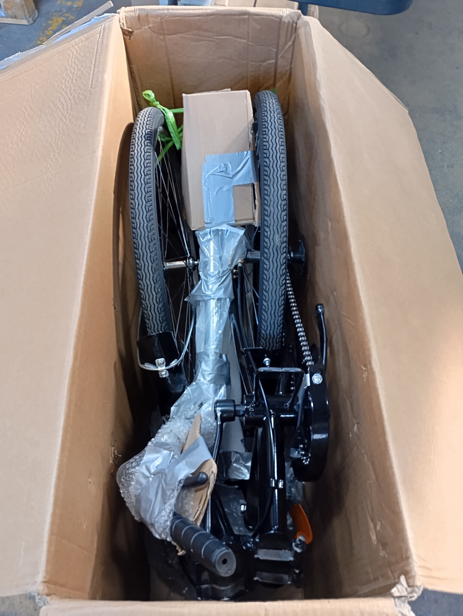Vouwfiets 24 inch - zwart - zonder versnellingen