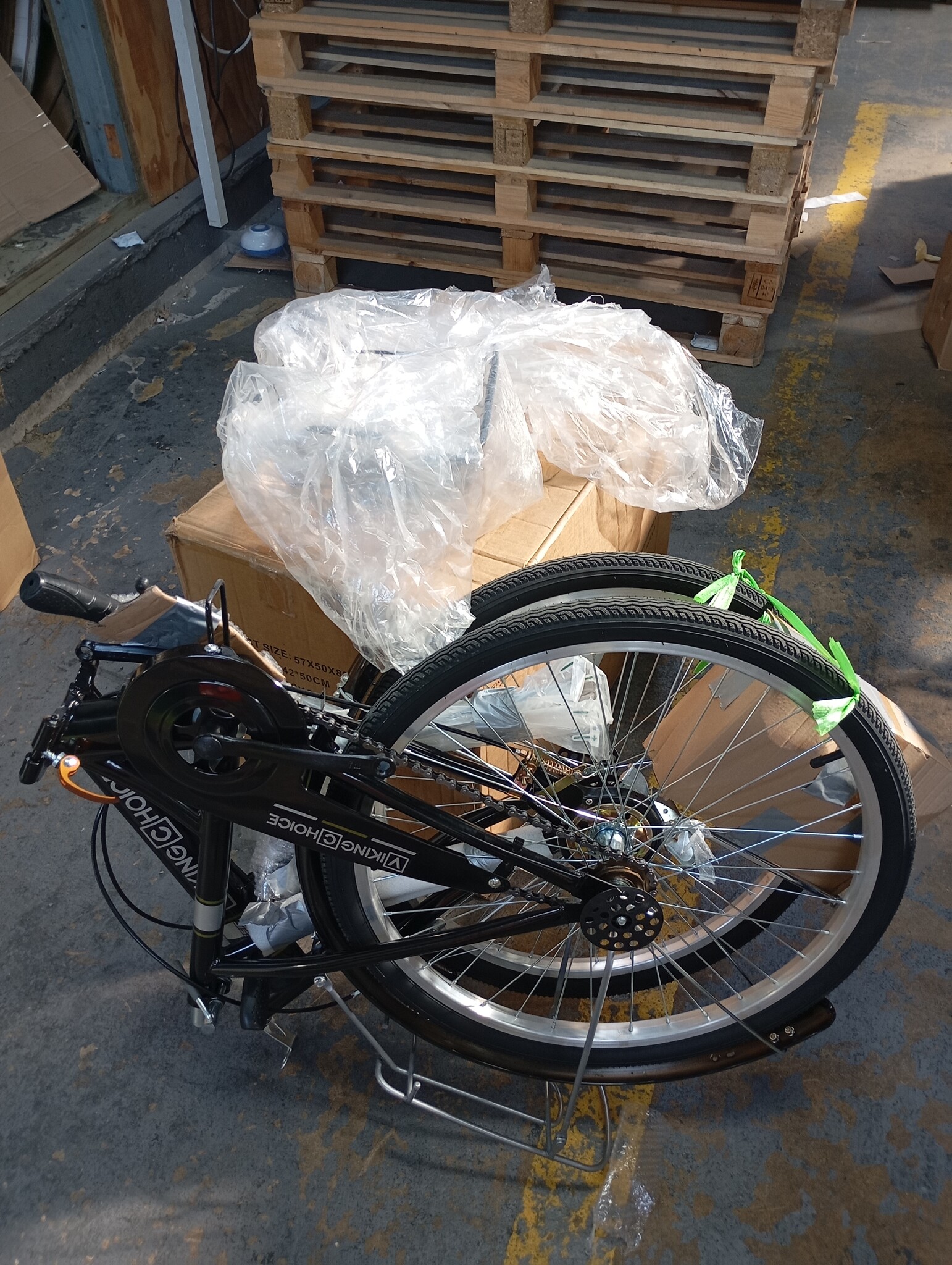 Vouwfiets 24 inch - zwart - zonder versnellingen