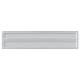 vidaXL Wandschappen 2 st 100x23,5 cm roestvrijstaal zilverkleurig
