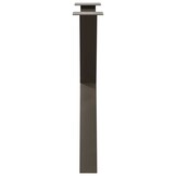 vidaXL Eettafelpoten 2 st X-vormig 70x(72-73) cm staal naturel