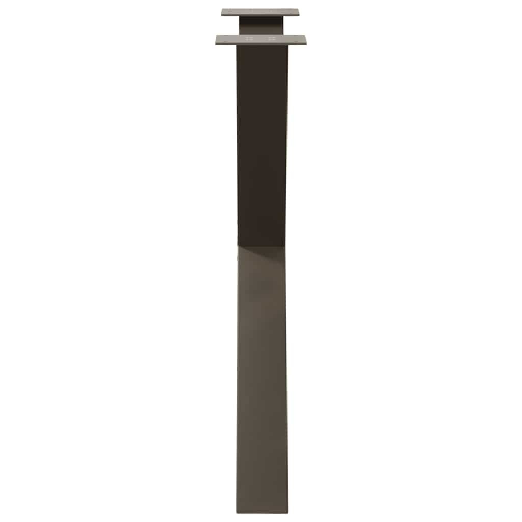 vidaXL Eettafelpoten 2 st X-vormig 70x(72-73) cm staal naturel