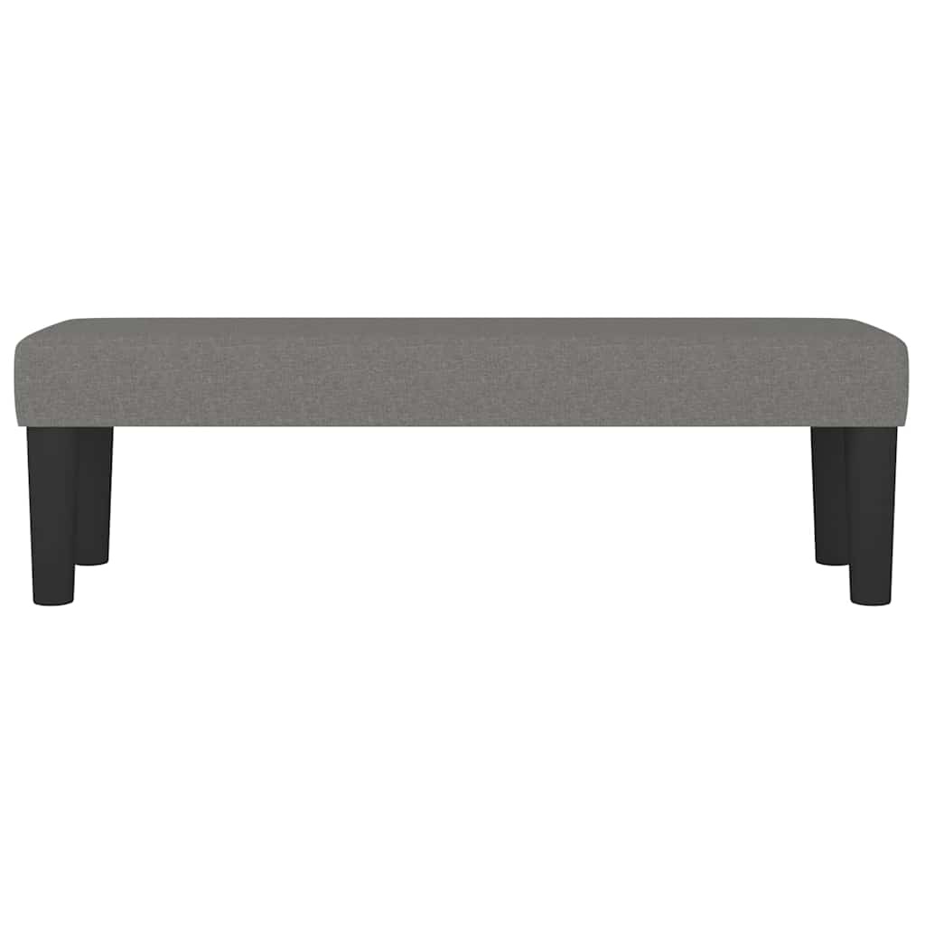 vidaXL Bankje 100x30x30 cm stof donkergrijs