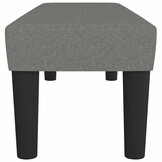 vidaXL Bankje 100x30x30 cm stof donkergrijs