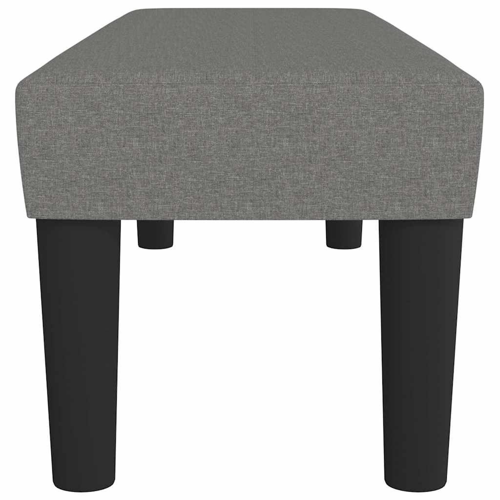vidaXL Bankje 100x30x30 cm stof donkergrijs