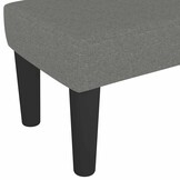 vidaXL Bankje 100x30x30 cm stof donkergrijs