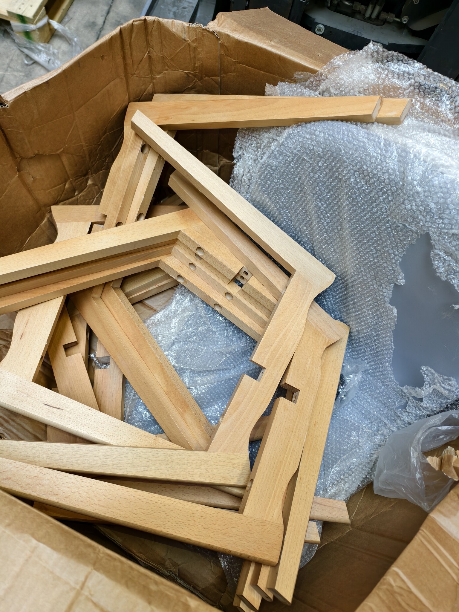 Eetkamerstoelen KITO - set van 6 eettafel stoelen - grijs