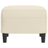 Voetenbank Kunstleer Crèmekleurig 60x50x41 cm - 57% Korting