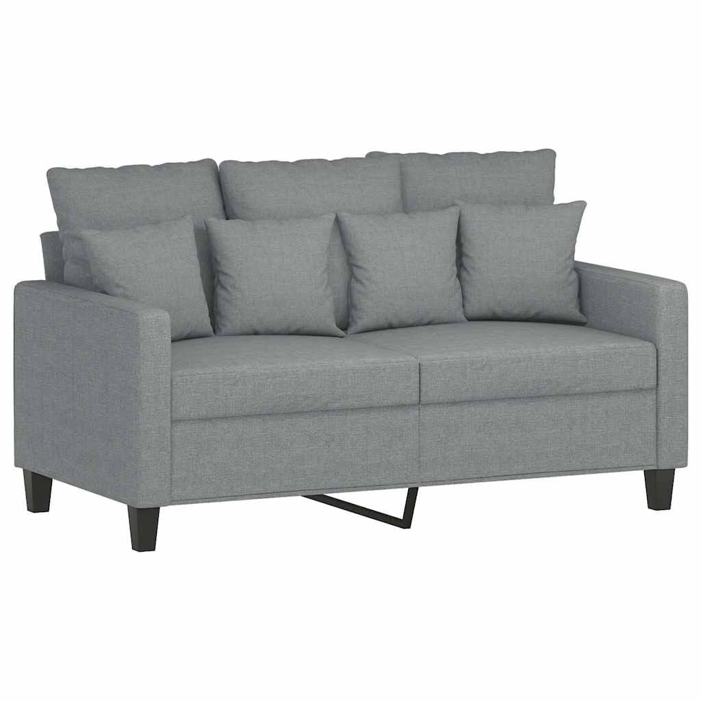 VidaXL Tweezitsbank Stof Lichtgrijs - 120 cm - 35% Korting