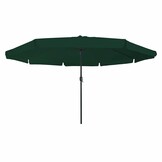 vidaXL Tuinparasol Zwart 395 x 395 x 245 cm Polyester, Staal