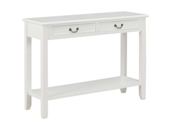vidaXL Wandtafel 110x35x80 cm hout wit