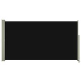 vidaXL Tuinscherm uittrekbaar 160x300 cm zwart