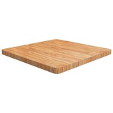 vidaXL Tafelblad vierkant 70x70x4cm massief eiken lichtbruin