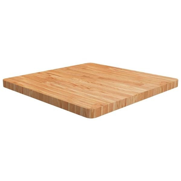 vidaXL Tafelblad vierkant 70x70x4cm massief eiken lichtbruin