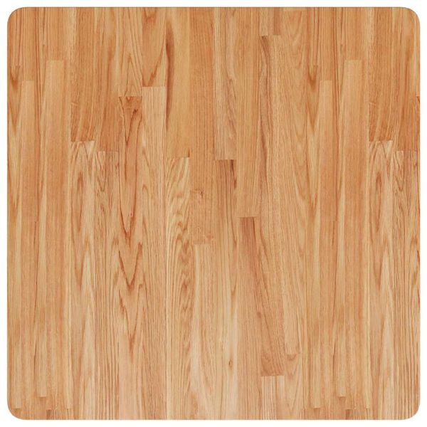 vidaXL Tafelblad vierkant 70x70x4cm massief eiken lichtbruin