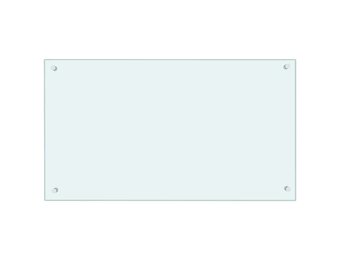 vidaXL Spatscherm keuken 90x50 cm gehard glas melkwit
