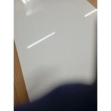 vidaXL Spatscherm keuken 90x50 cm gehard glas melkwit