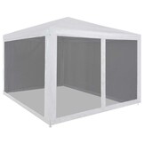 vidaXL Partytent met 4 mesh zijwanden 3x3 m