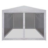 vidaXL Partytent met 4 mesh zijwanden 3x3 m