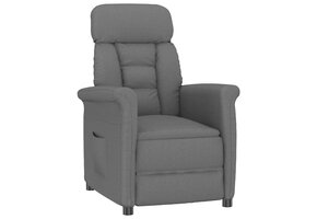 Donkergrijs Stoffen Recliner Stoel - 35% Korting