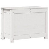 vidaXL Opbergbox wit 60x32x45,5 cm massief grenenhout