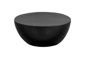 Gehamerde Salontafel 70x30 cm Aluminium Zwart - 35% Korting