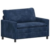 vidaXL Bank Marineblauw 126 x 81 x 87,5 cm Polyester