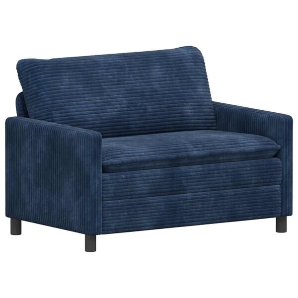 vidaXL Bank Marineblauw 126 x 81 x 87,5 cm Polyester