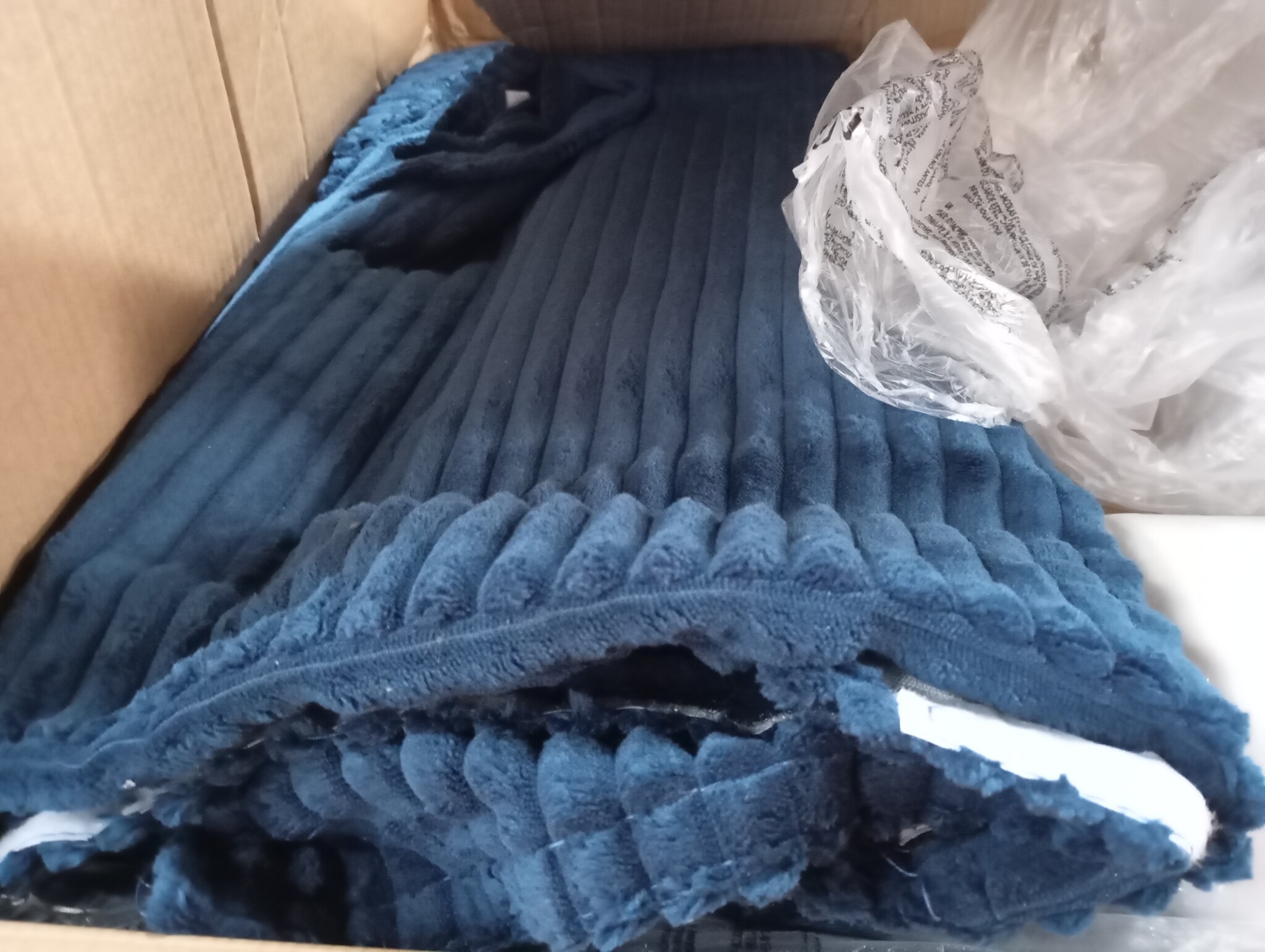 vidaXL Bank Marineblauw 126 x 81 x 87,5 cm Polyester