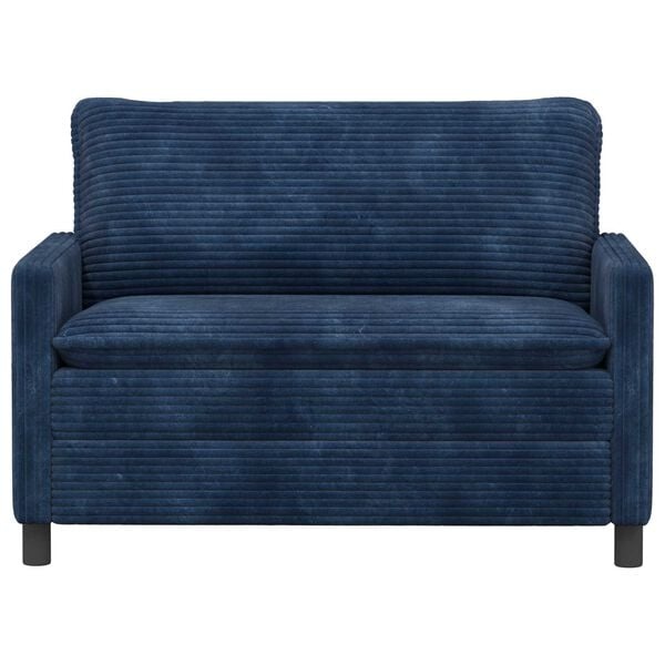 vidaXL Bank Marineblauw 126 x 81 x 87,5 cm Polyester