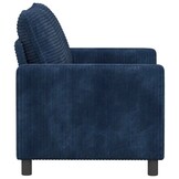 vidaXL Bank Marineblauw 126 x 81 x 87,5 cm Polyester