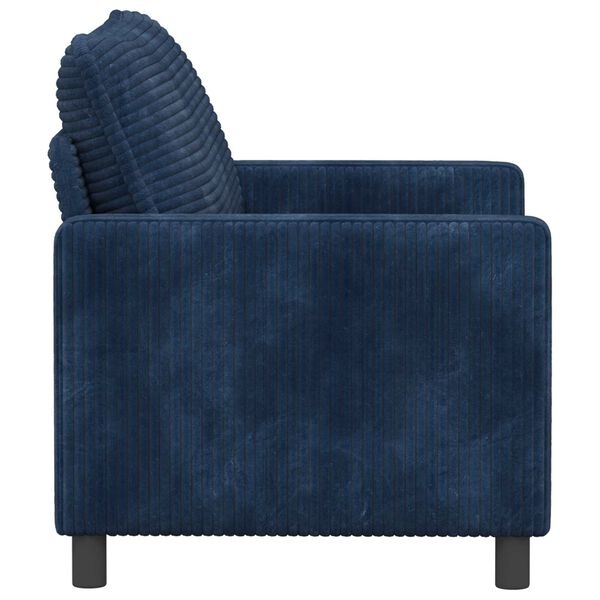 vidaXL Bank Marineblauw 126 x 81 x 87,5 cm Polyester