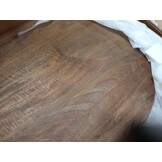 vidaXL Tafelblad ovaal 90x40x3,8 cm massief mangohout