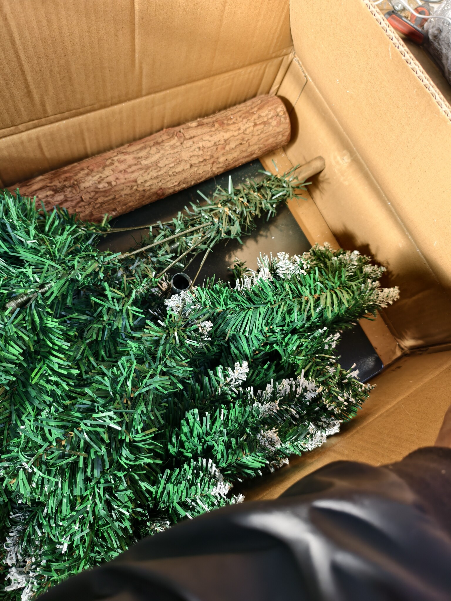 Kunst kerstboom 180 cm met frame - 3-delig
