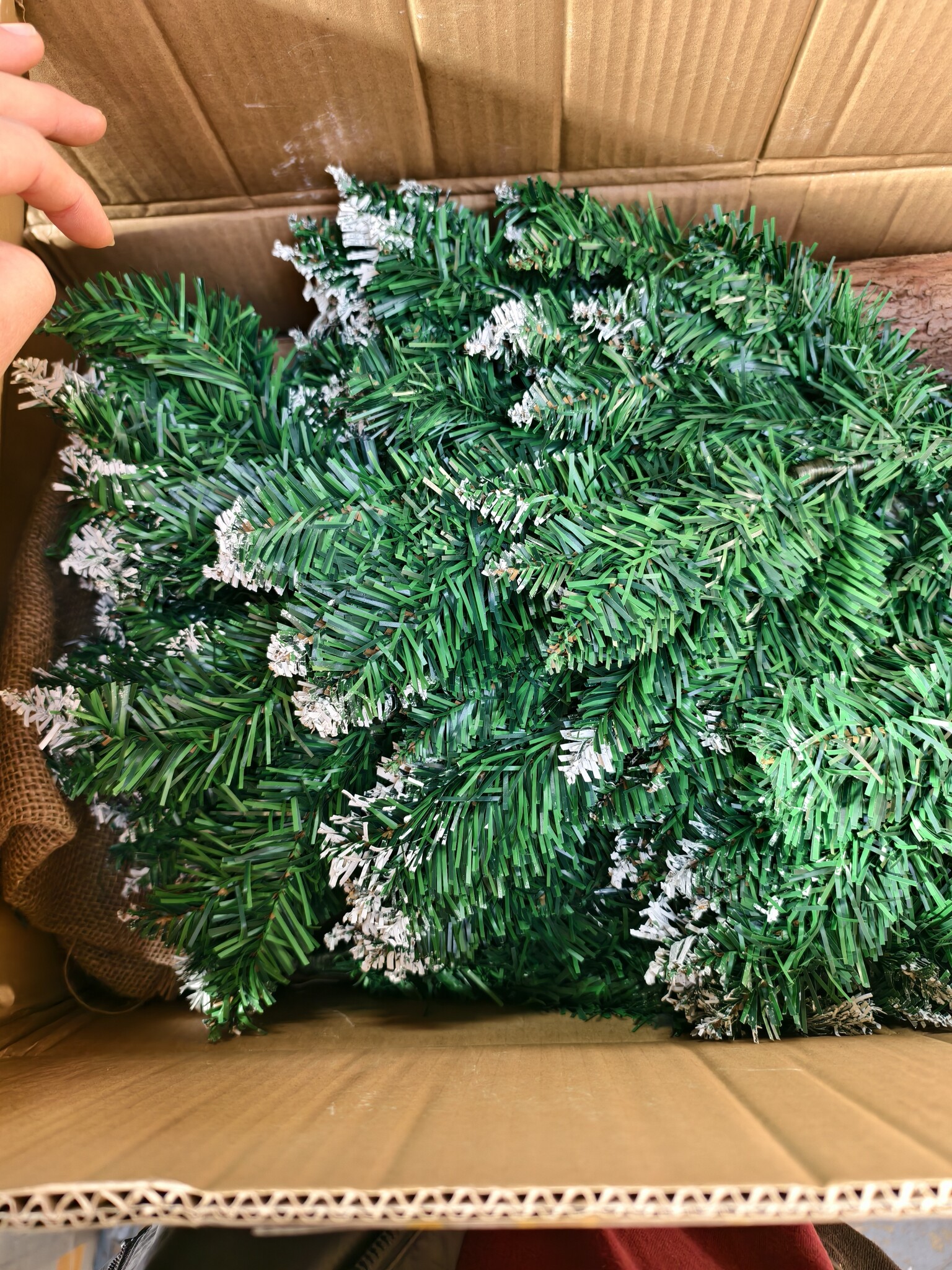 Kunst kerstboom 180 cm met frame - 3-delig