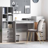 vidaXL Bureau Grijs Sonoma 80 x 50 x 76 cm
